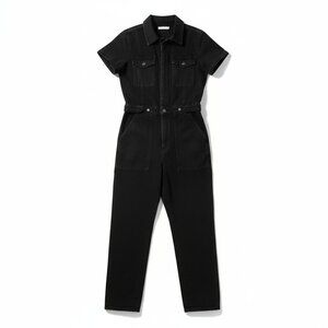 Good American Fit for Success Denim Jumpsuit – Large – Black – NWT